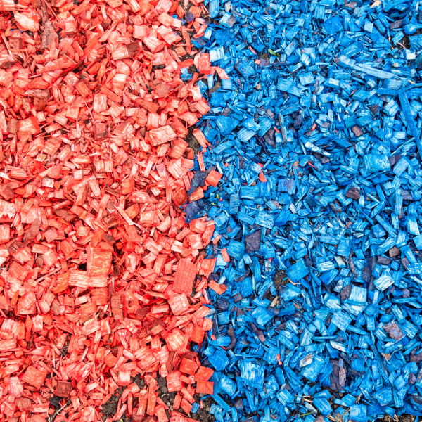 Recycled Colored Wood Mulch Garden Mulch